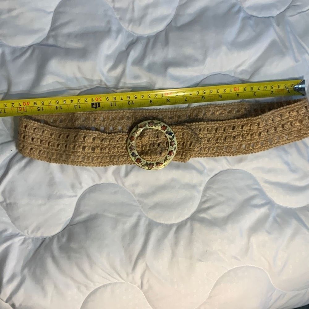 Enamel painted belt with Buckle up to 32 inch waist adjustable